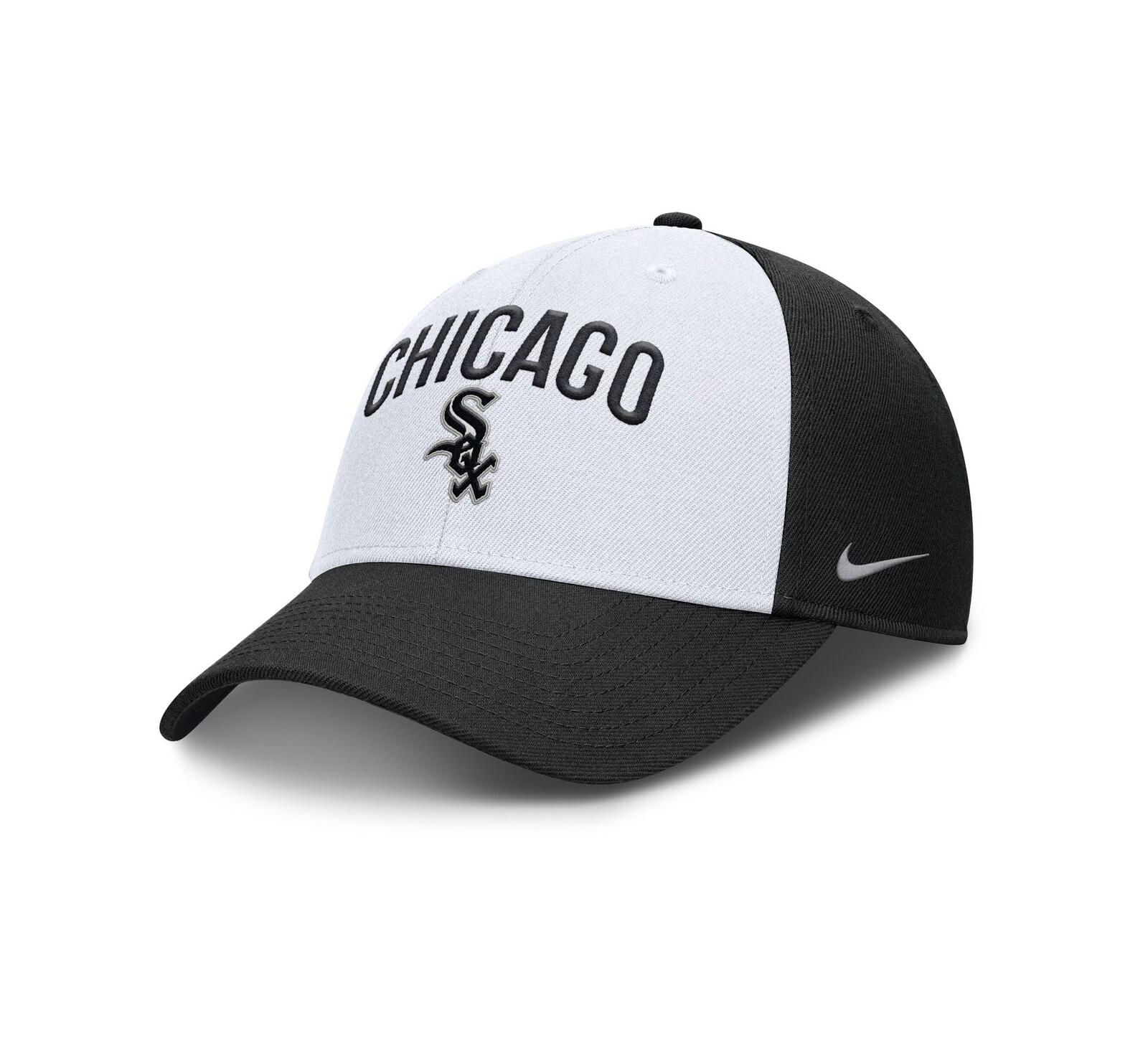 Nike Men's White/Black Chicago White Sox Club Performance Adjustable Hat