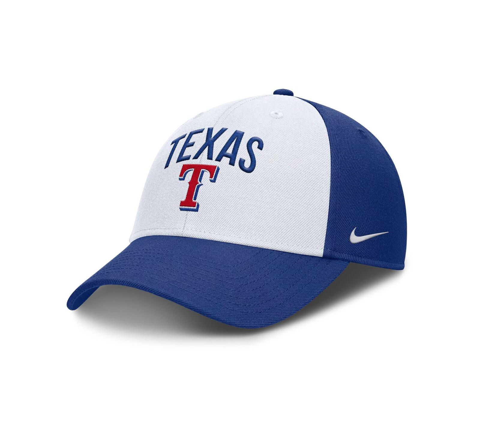 Nike Men's White/Royal Texas Rangers Club Performance Adjustable Hat