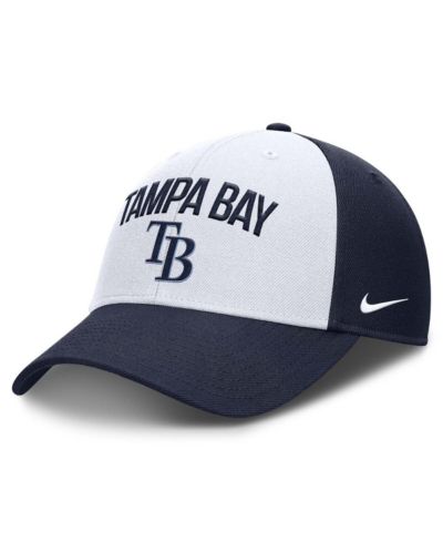 Мужская кепка Nike White/Navy Tampa Bay Rays Club Performance Adjustable Hat