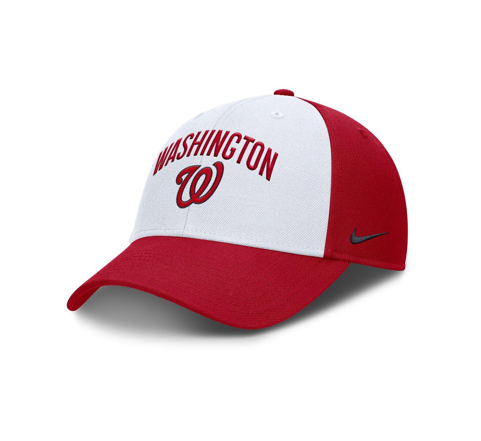 Nike Men's White/Red Washington Nationals Club Performance Adjustable Hat