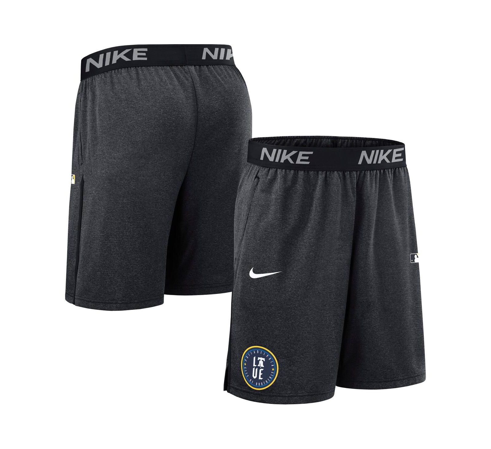 Мужские шорты Nike Philadelphia Phillies Authentic Collection Performance Knit, черные
