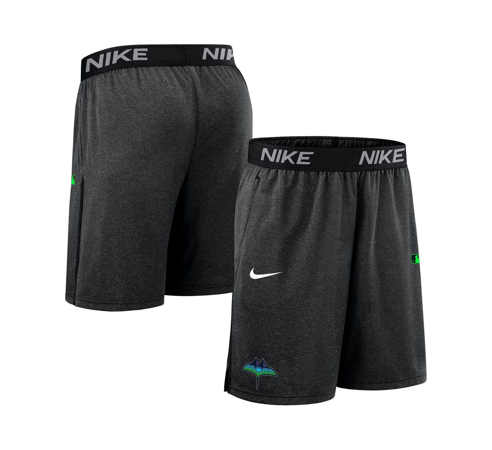 Мужские шорты Nike Black Tampa Bay Rays Authentic Collection City Connect Performance Knit