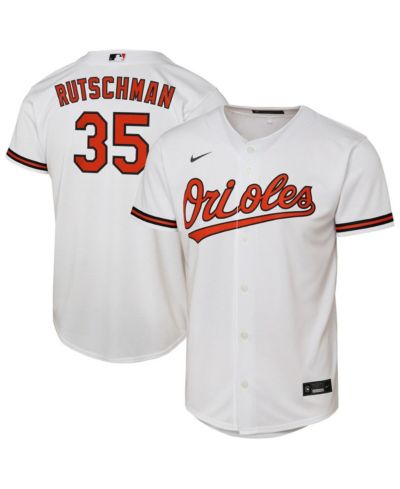 Nike Big Boys and Girls Adley Rutschman White Baltimore Orioles Home Replica Player Jersey