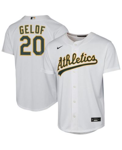 Nike Big Boys and Girls Zack Gelof White Athletics Home Replica Player Jersey