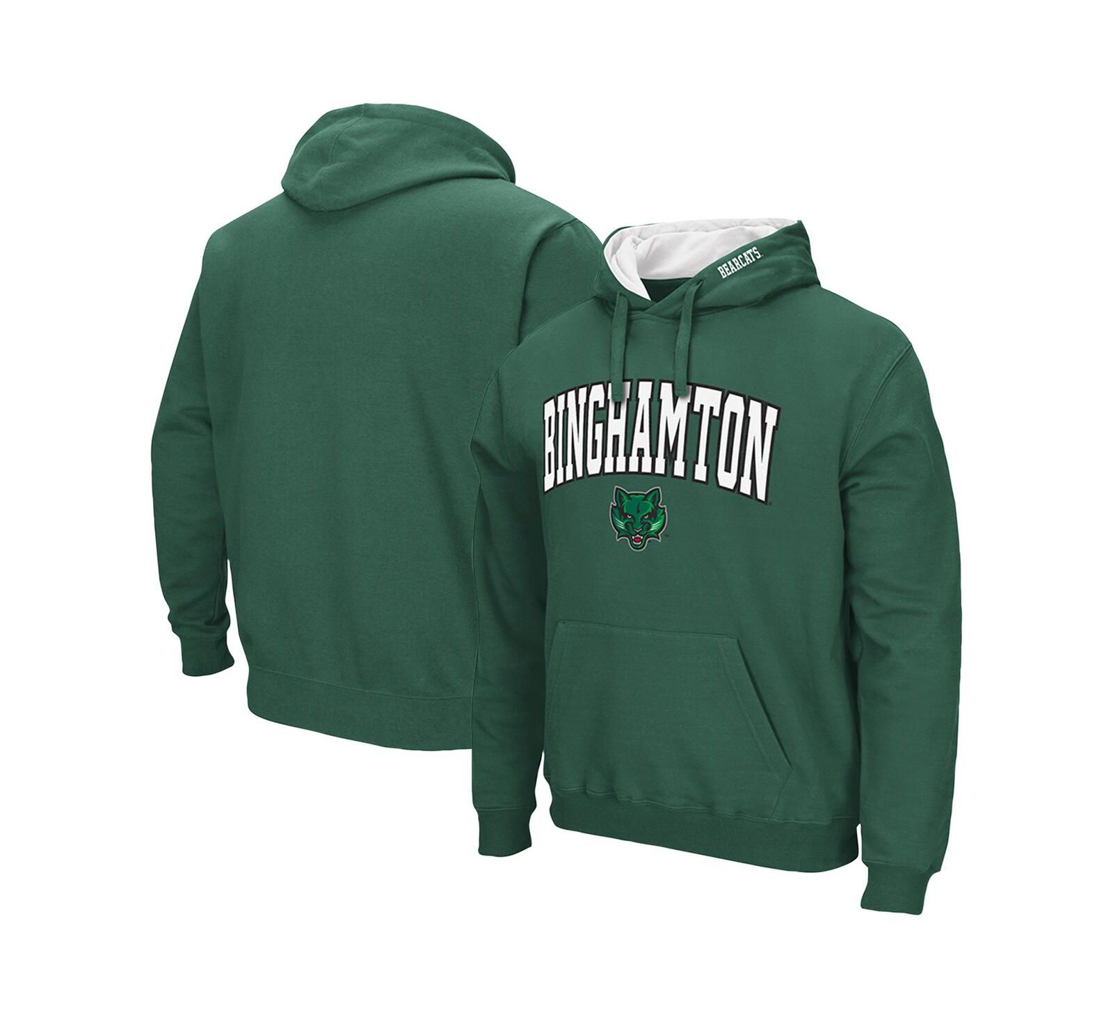Colosseum Men's Green Binghamton Bearcats Arch Logo 3.0 Pullover Hoodie
