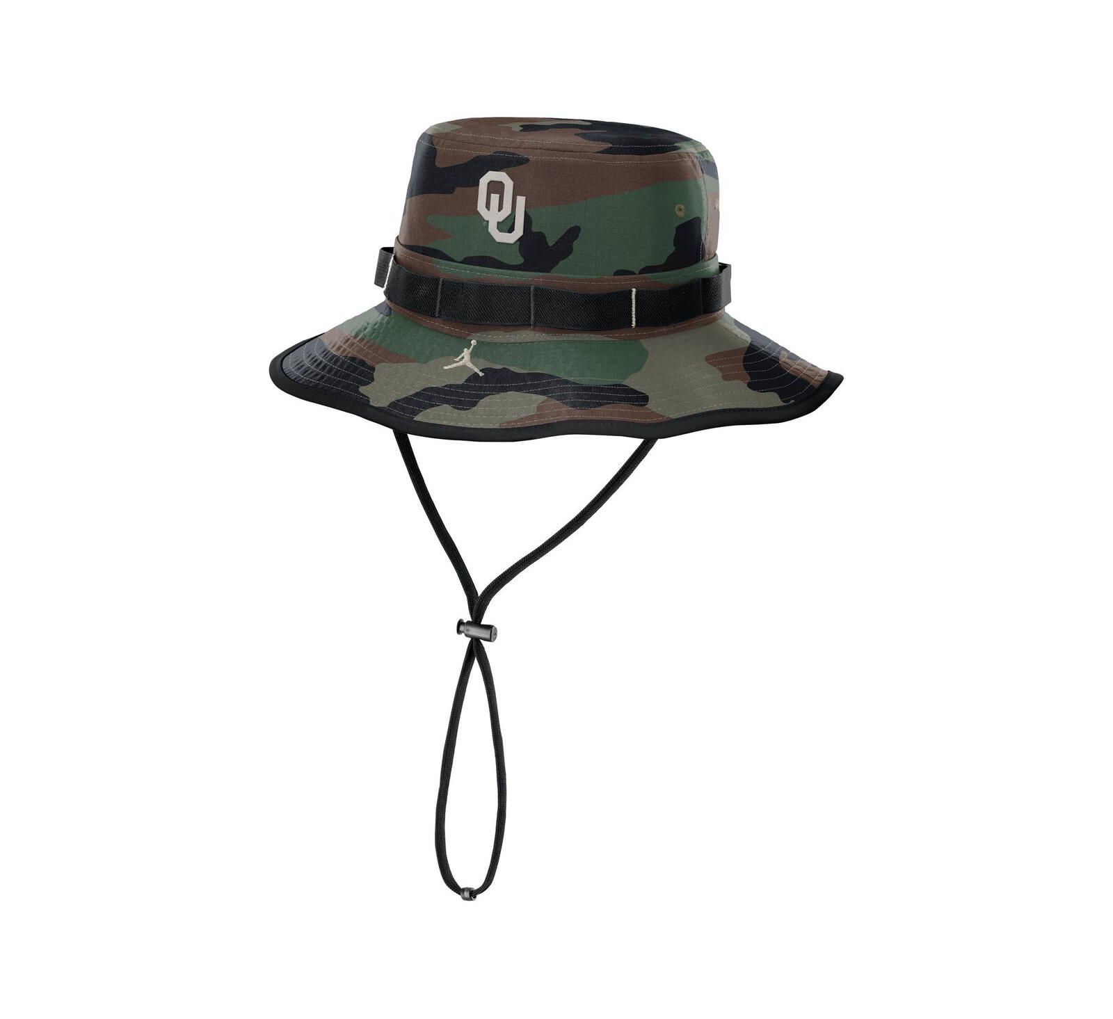 Jordan Men's Camo Oklahoma Sooners 2024 Military Appreciation Apex Bucket Hat