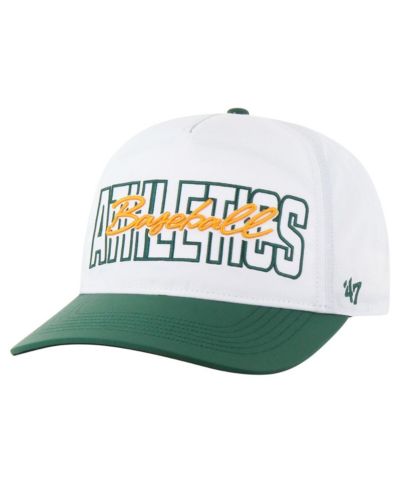 '47 Brand Men's White Athletics Lineman Hitch Adjustable Hat