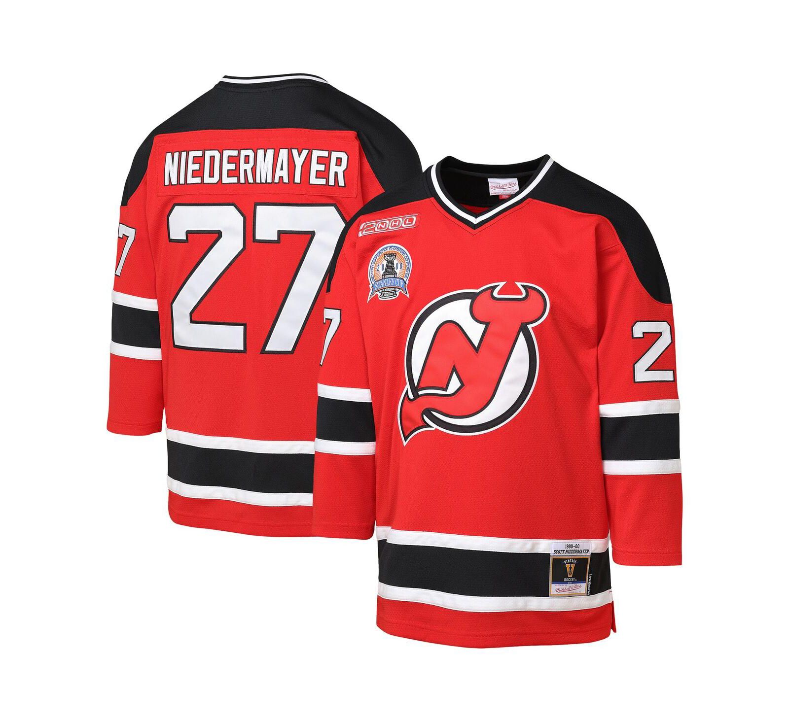 Детская джерси Mitchell & Ness Scott Niedermayer Red New Jersey Devils 1999/00 Blue Line Player