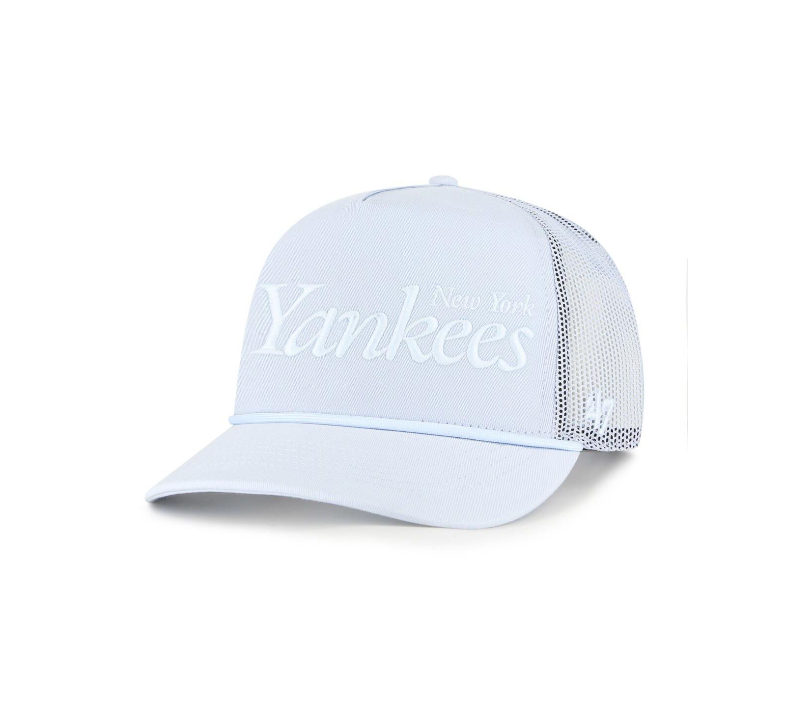 Мужская кепка '47 Brand New York Yankees Foundation Script Hitch, светло-голубая