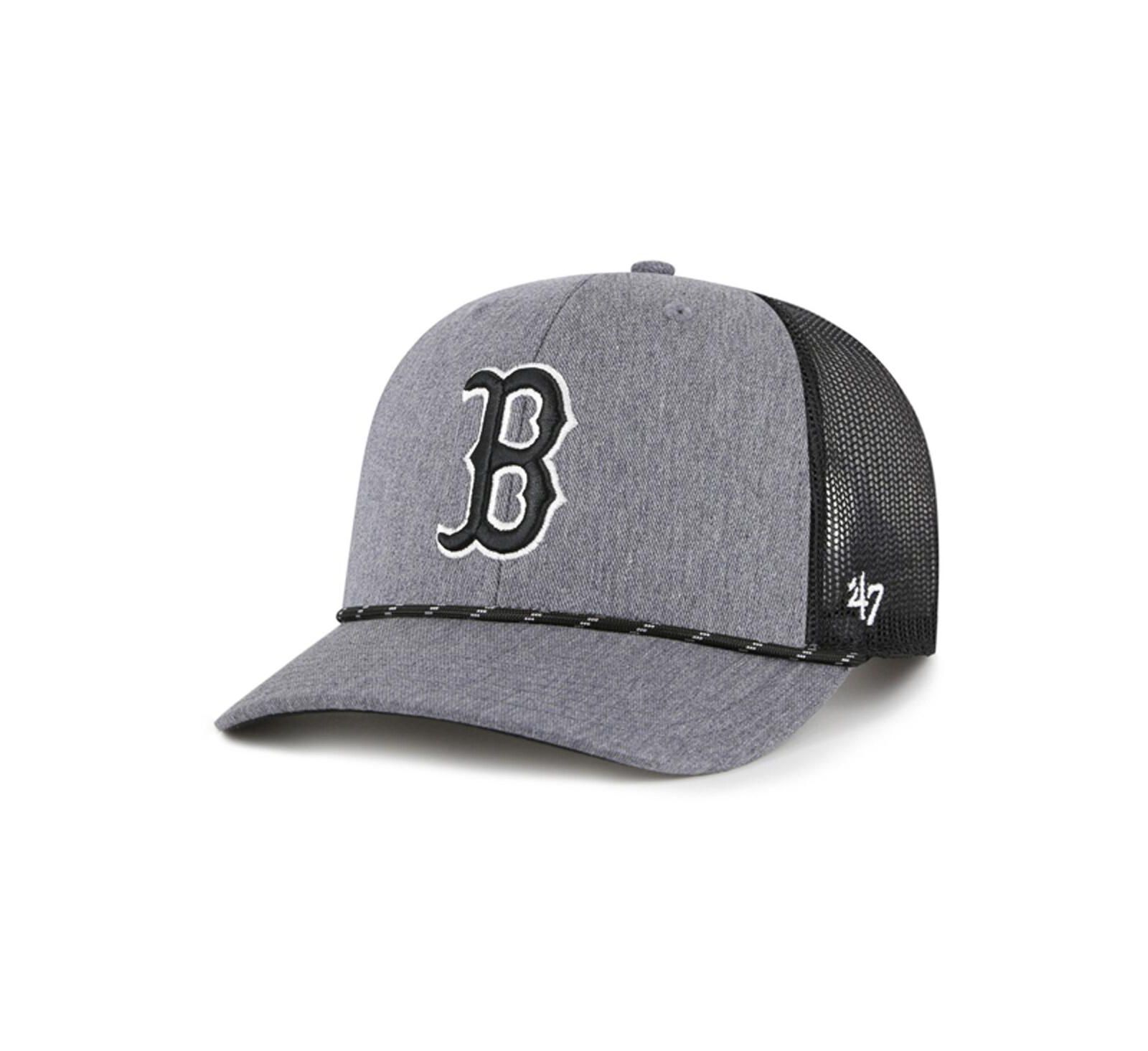 Мужская кепка trucker '47 Brand Charcoal Boston Red Sox Carbon Rope