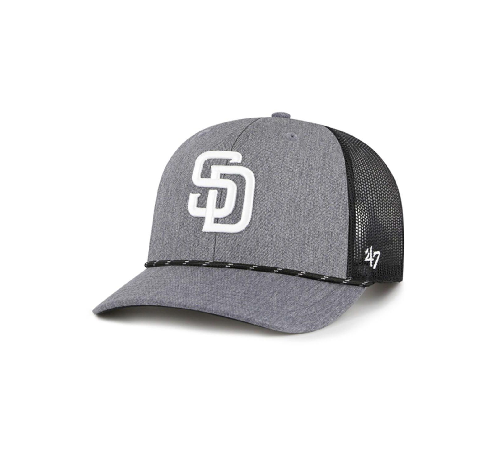 '47 Brand Мужская кепка Trucker Charcoal San Diego Padres Carbon Rope