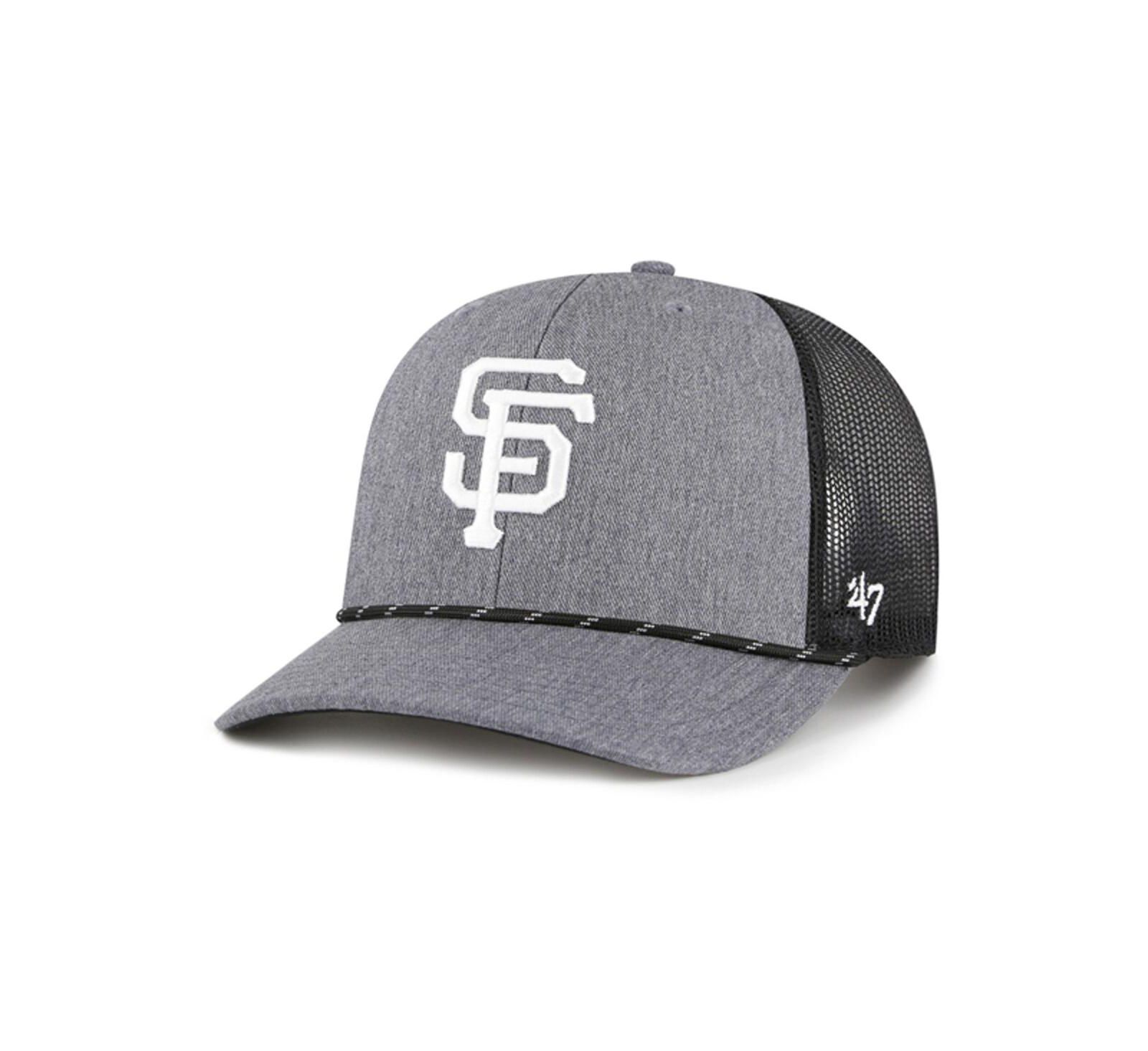Мужская угольная кепка '47 Brand San Francisco Giants Carbon Rope Trucker Adjustable Hat