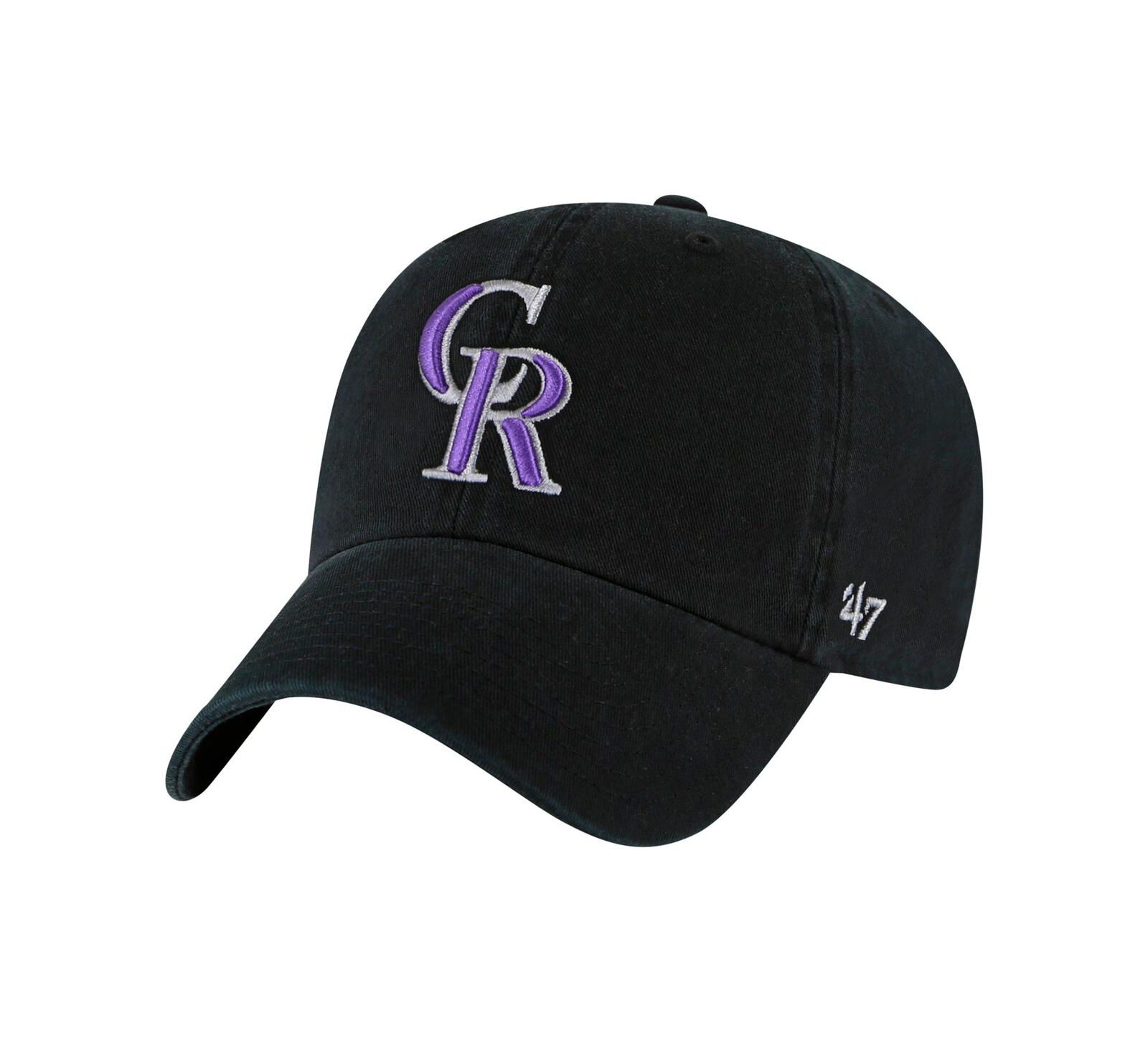 '47 Brand Детский Black Colorado Rockies Clean Up Adjustable Hat