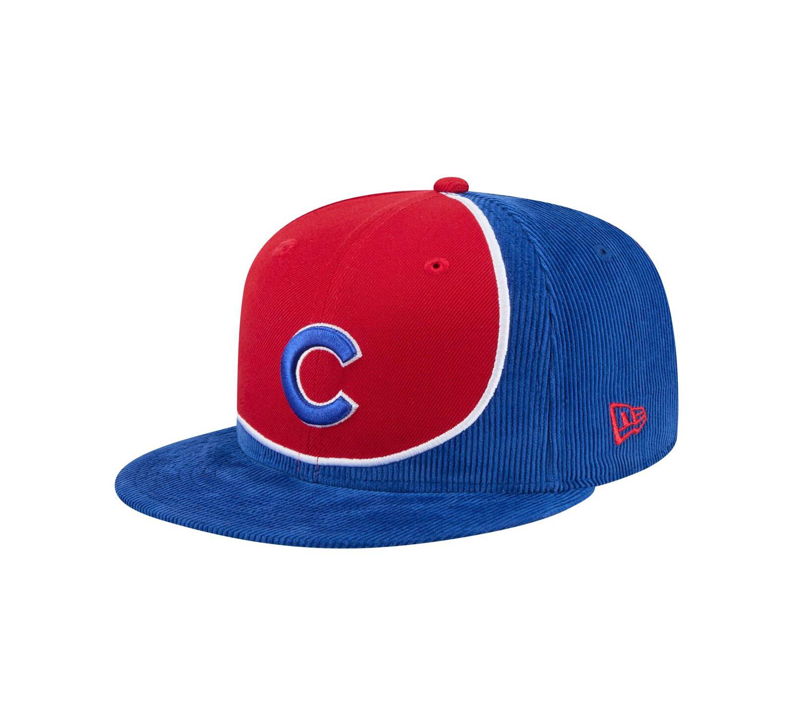 New Era Мужская кепка Chicago Cubs Retro Split Corduroy Snapback
