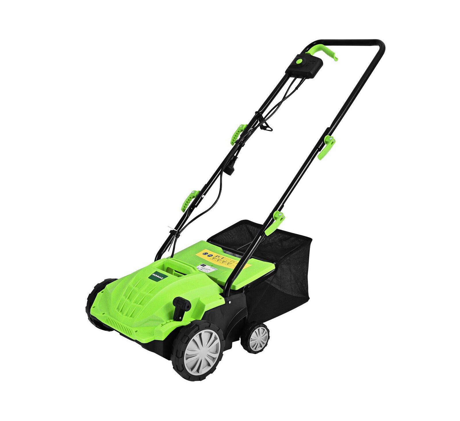 GOUUN 13 in 12 Amp Electric Scarifier and Dethatcher with Bag