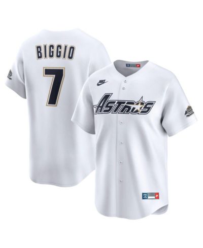 Мужская джерси Nike White Craig Biggio Houston Astros Throwback Cooperstown Collection Limited