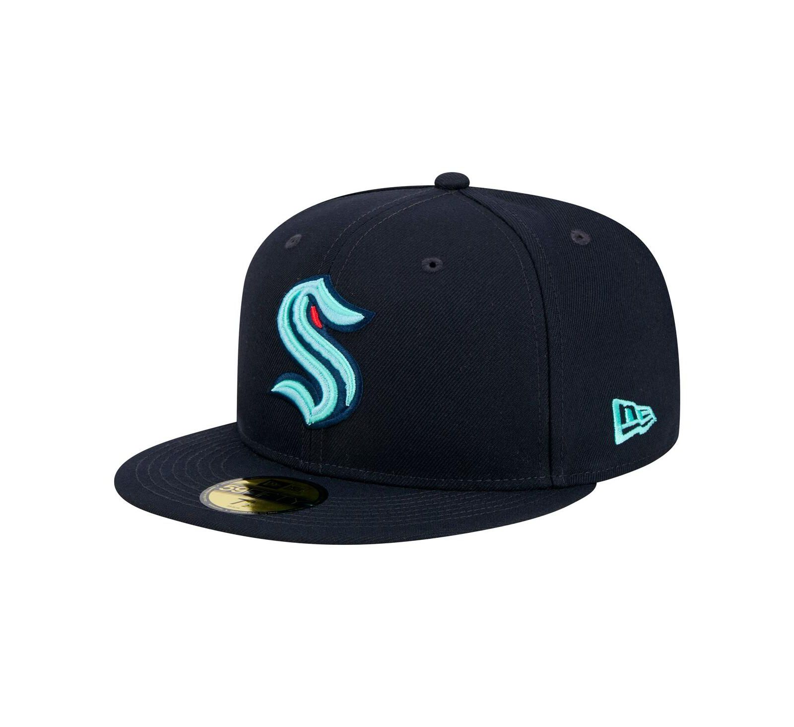 Мужская кепка New Era Seattle Kraken Core 59FIFTY Fitted Deep Sea Blue