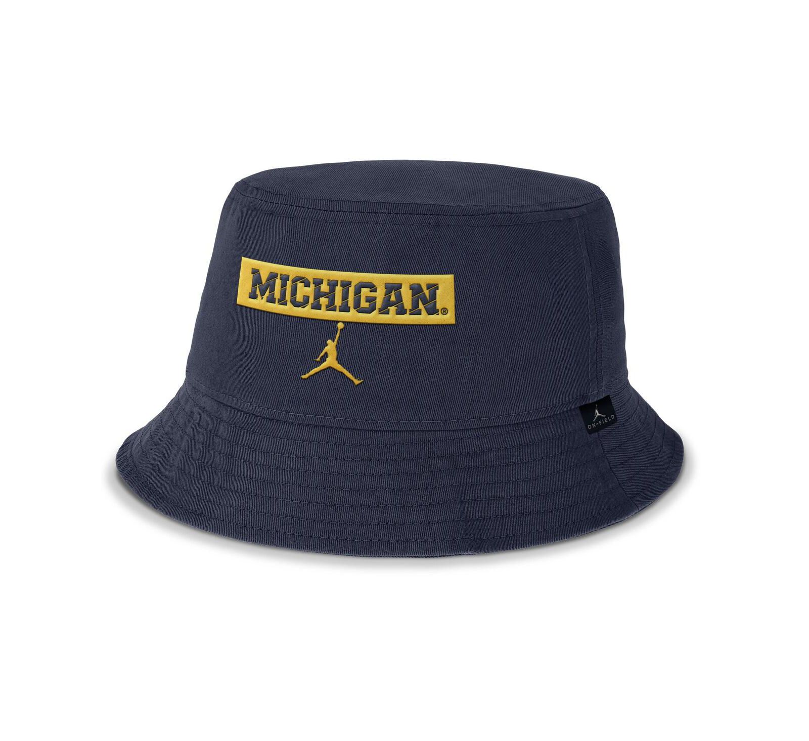 Мужская панама Jordan Navy Michigan Wolverines Apex Bucket Hat