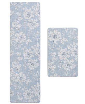 Laura Ashley Iris Ant-Fatigue 2-Pc. Wellness Mats