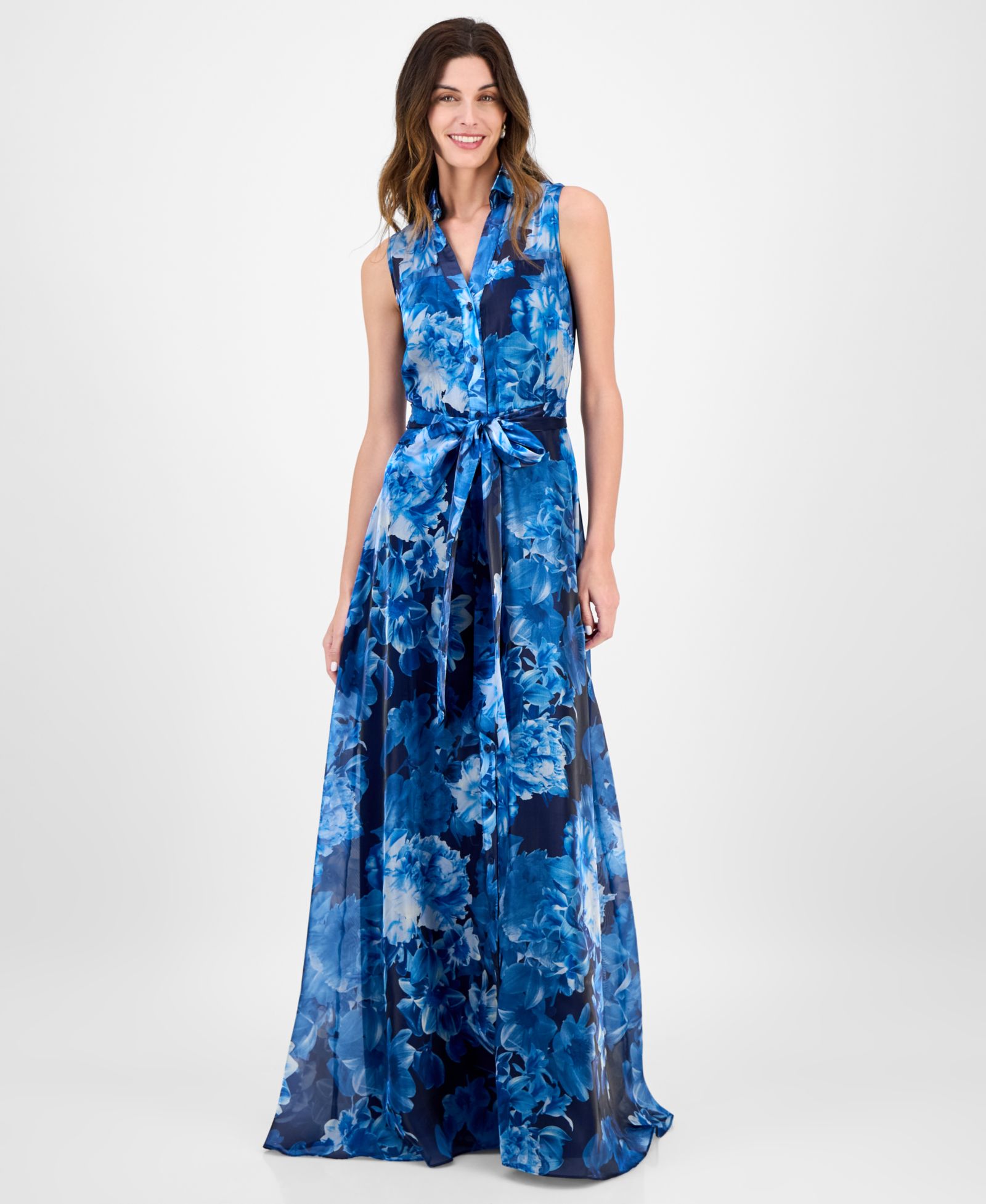 Женское платье-рубашка julia jordan Sleeveless Maxi