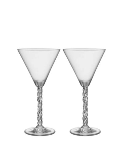 Orrefors Carat Crystal Martini Glasses, Set of 2