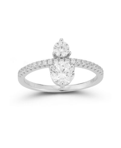 Кольцо Rachel Zoe Sterling Two Stone