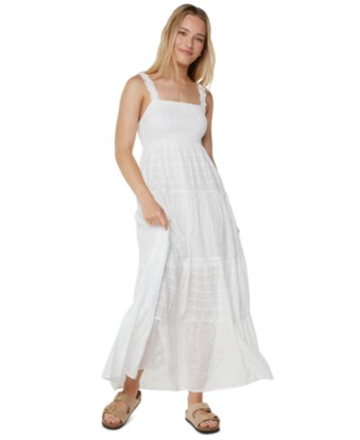 Roxy Women's Lily Bloom Cotton Sleeveless Maxi Dress