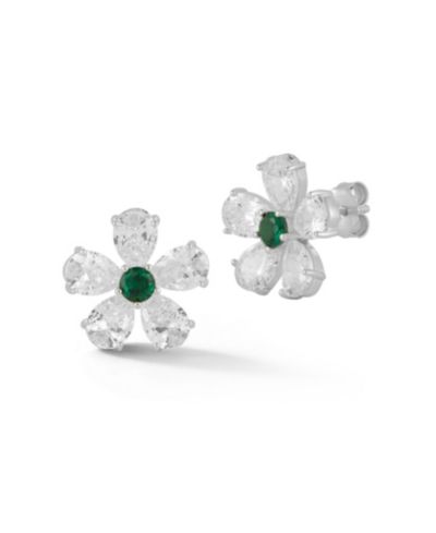 Rachel Zoe Sterling Flower Studs