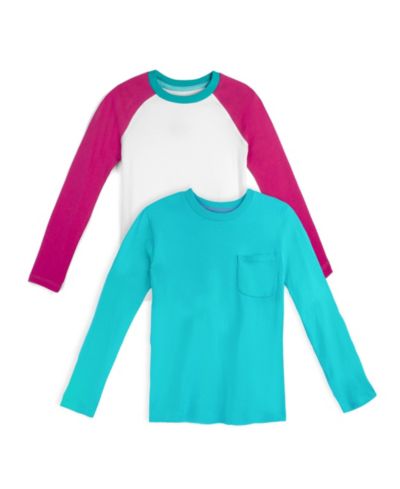Raspberry and teal