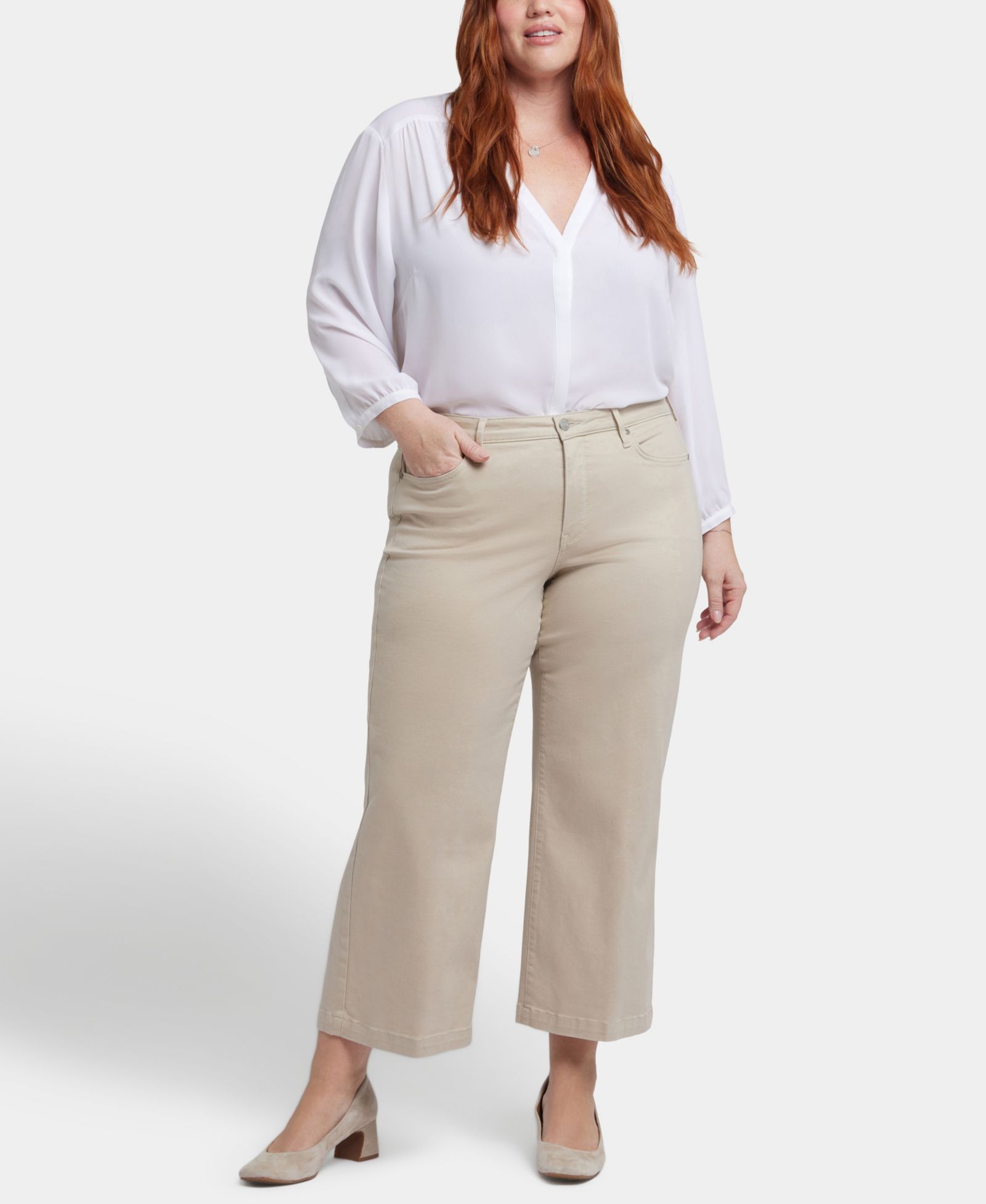 Джинсы NYDJ Plus Size Teresa с широкими брючинами