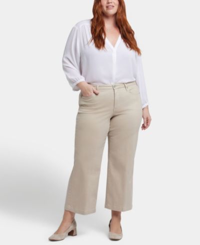 Джинсы NYDJ Plus Size Teresa с широкими брючинами