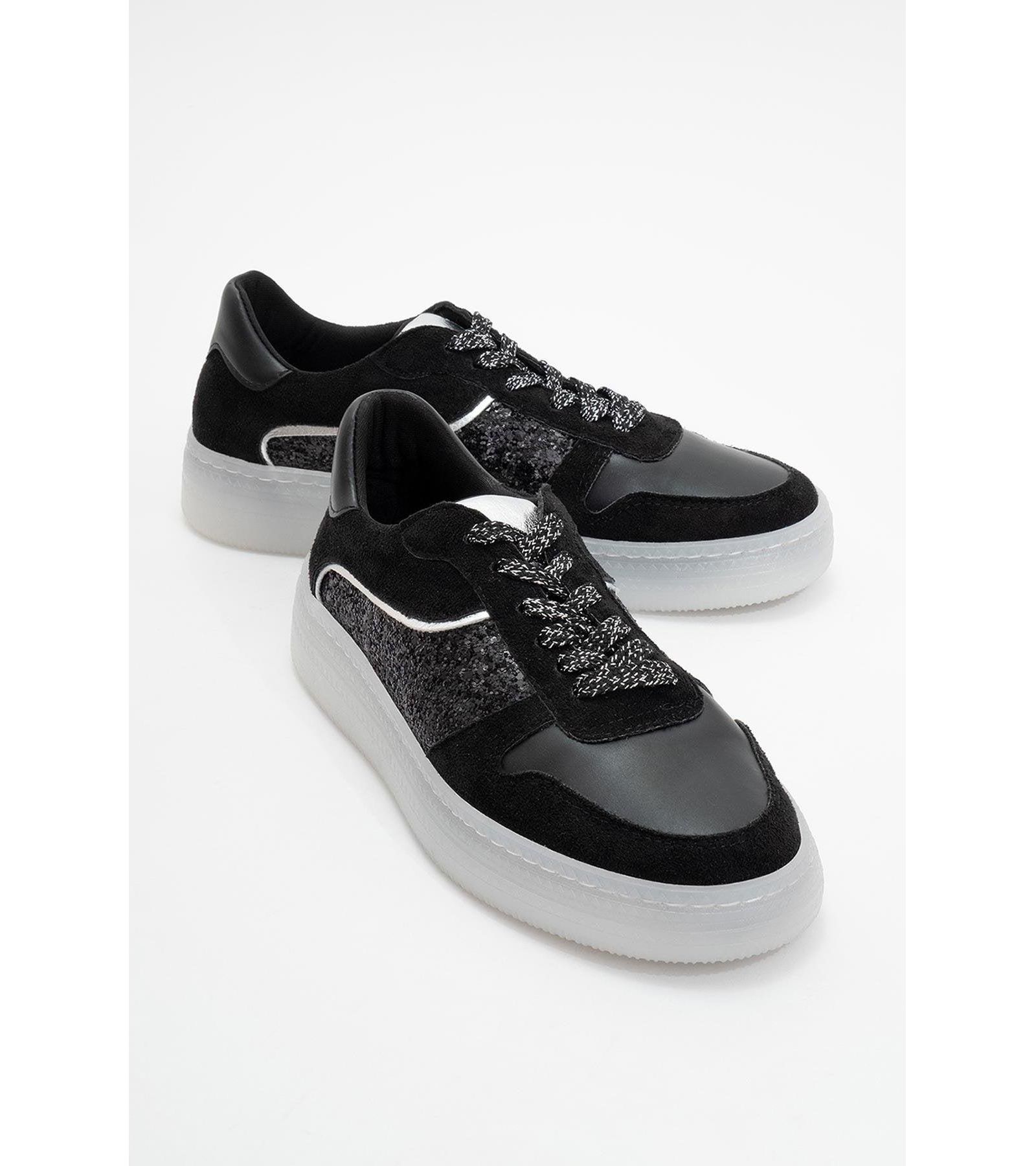 Felipe Glitter Leather Sneakers (Women)