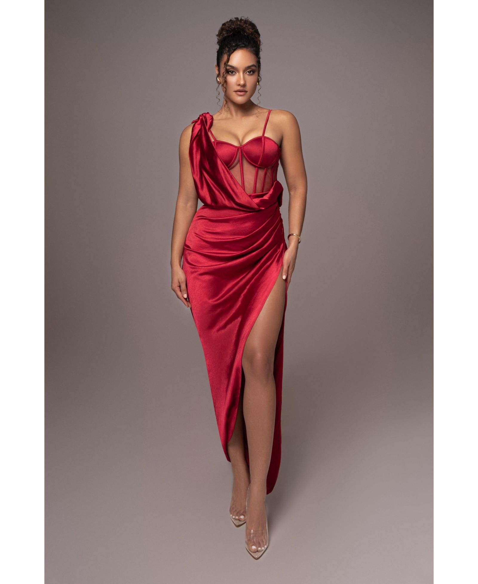 Женское платье JLUXLABEL Anastacia Drape Maxi