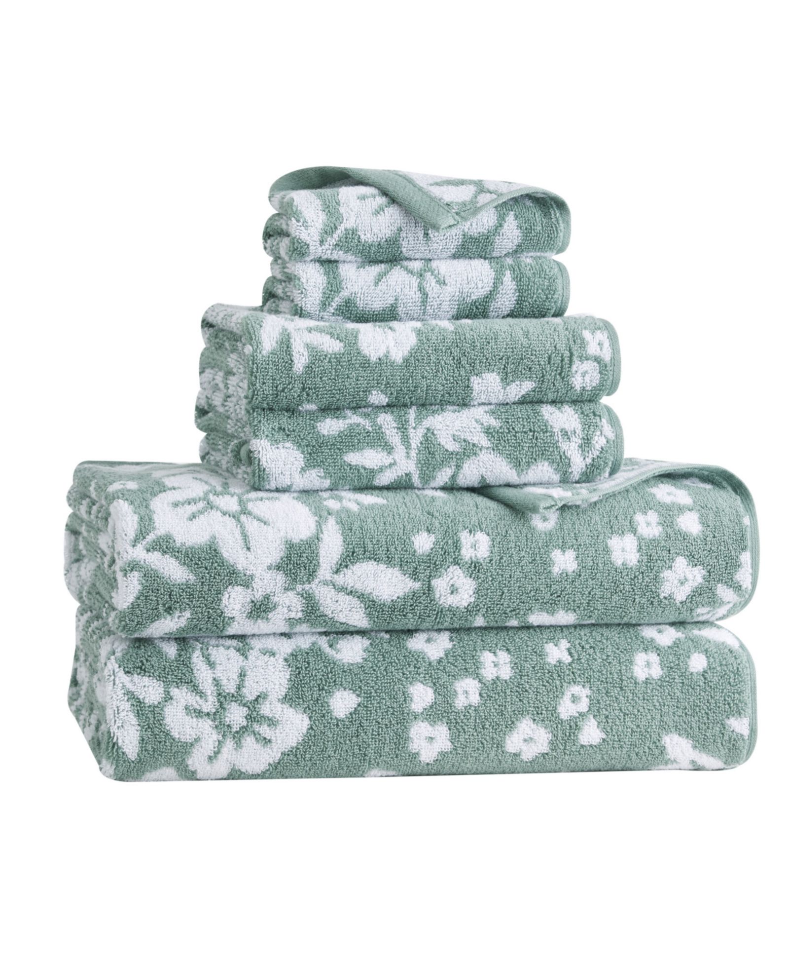 Набор банных полотенец Lucky Brand Folk Floral Cotton 6-Pc.