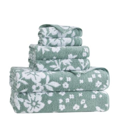 Набор банных полотенец Lucky Brand Folk Floral Cotton 6-Pc.