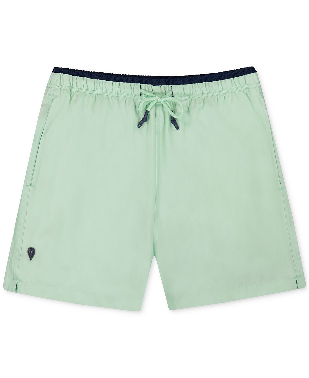 Sunset x Vine Men's Solid Woven Swim Trunks