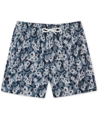 Sunset and Vines Men's Floral Woven Swim Trunks