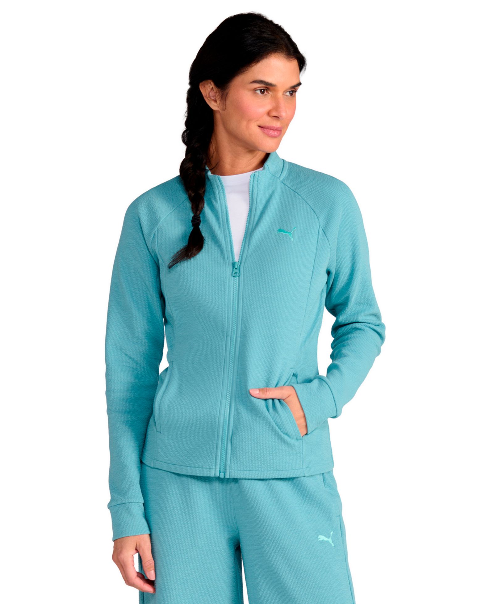 Женский трикотажный жакет Puma Textured Knit Full-Zip