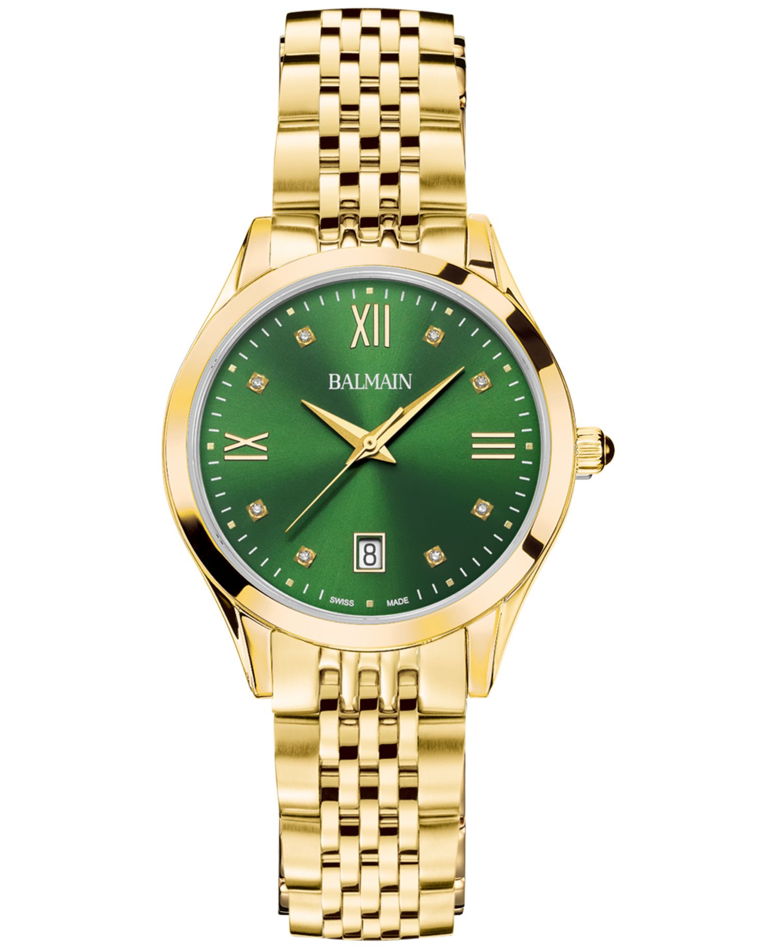 Женские наручные часы Balmain Swiss Classic R с бриллиантовым акцентом, 34mm