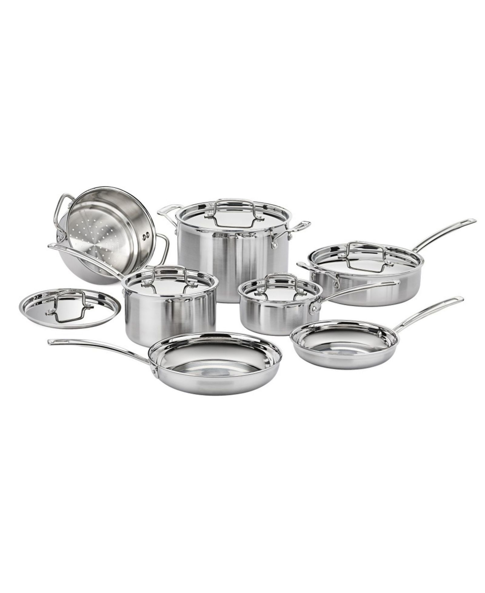 Cuisinart Multiclad Pro Tri-Ply Stainless Steel 12-Pc. Cookware Set