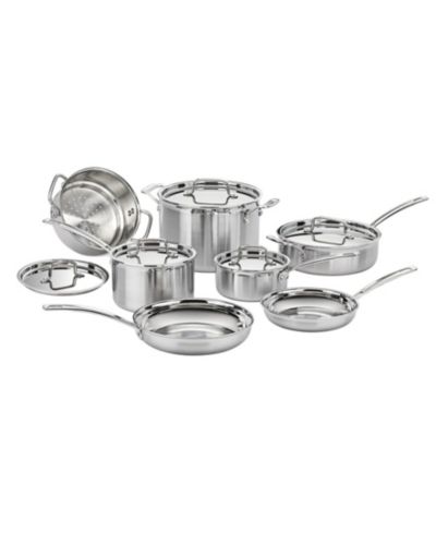 Набор кухонной посуды Cuisinart Multiclad Pro Tri-Ply из нержавеющей стали, 12 шт.