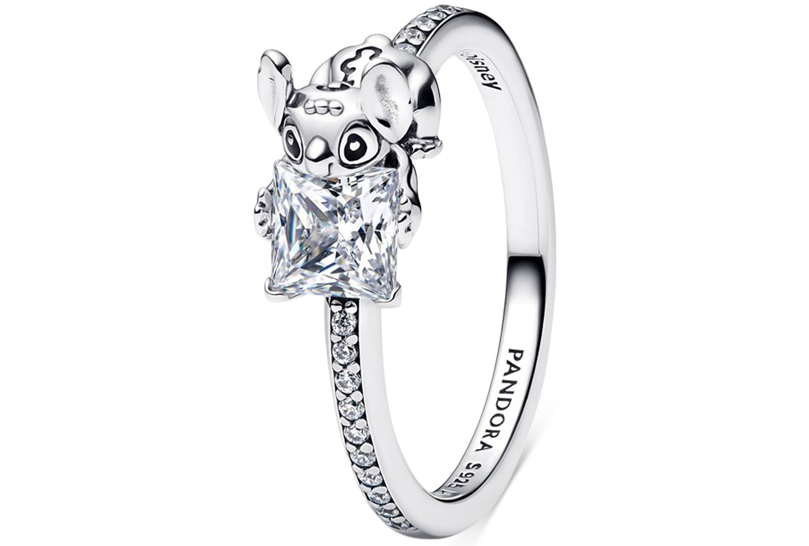 Кольцо Pandora Disney Stitch с камнем