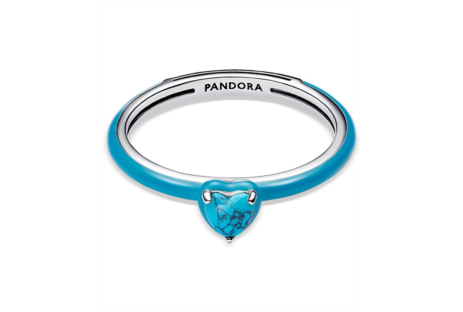 Pandora Turquoise Heart Stone Ring