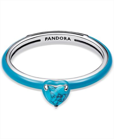 Pandora Turquoise Heart Stone Ring