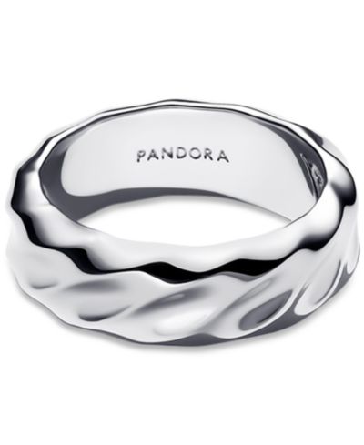 Кольцо Pandora Rippled Wide Band