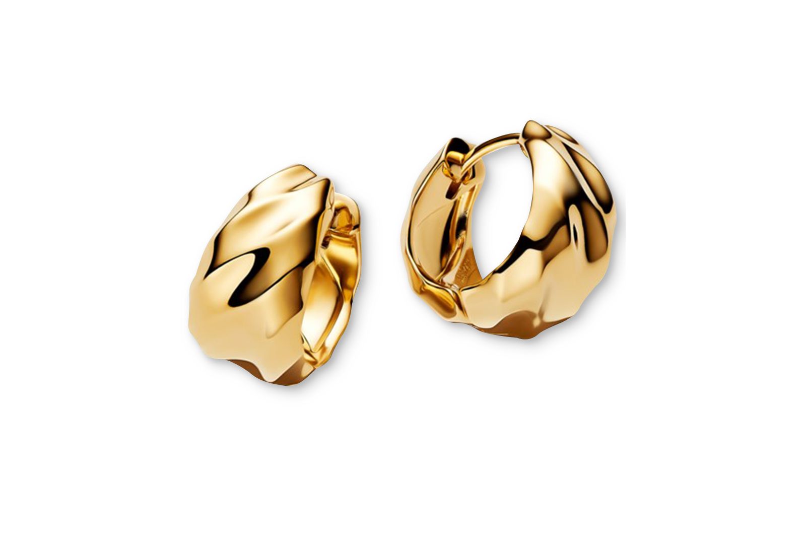 Pandora Rippled Hoop Earrings
