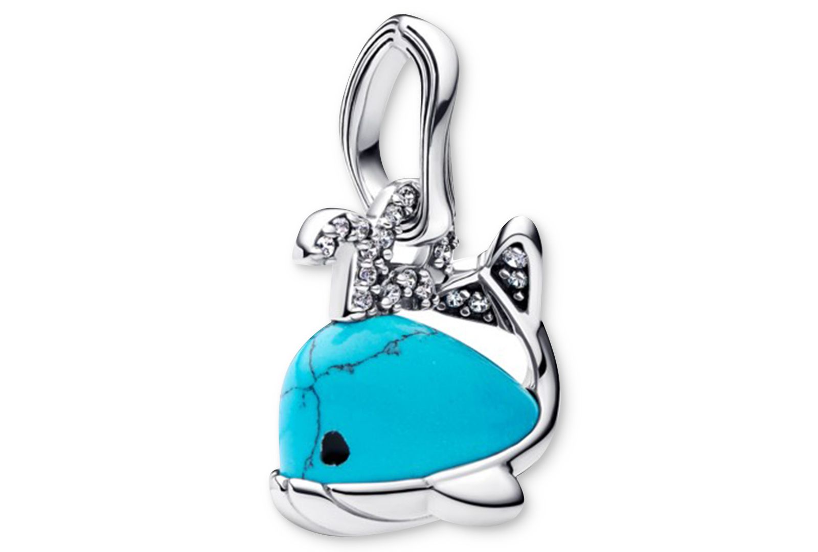 Подвески Pandora Turquoise Whale Dangle Charms