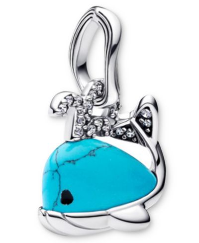 Подвески Pandora Turquoise Whale Dangle Charms