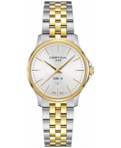 Certina Женские часы Swiss DS-8 Two-Tone Stainless Steel Bracelet 31mm