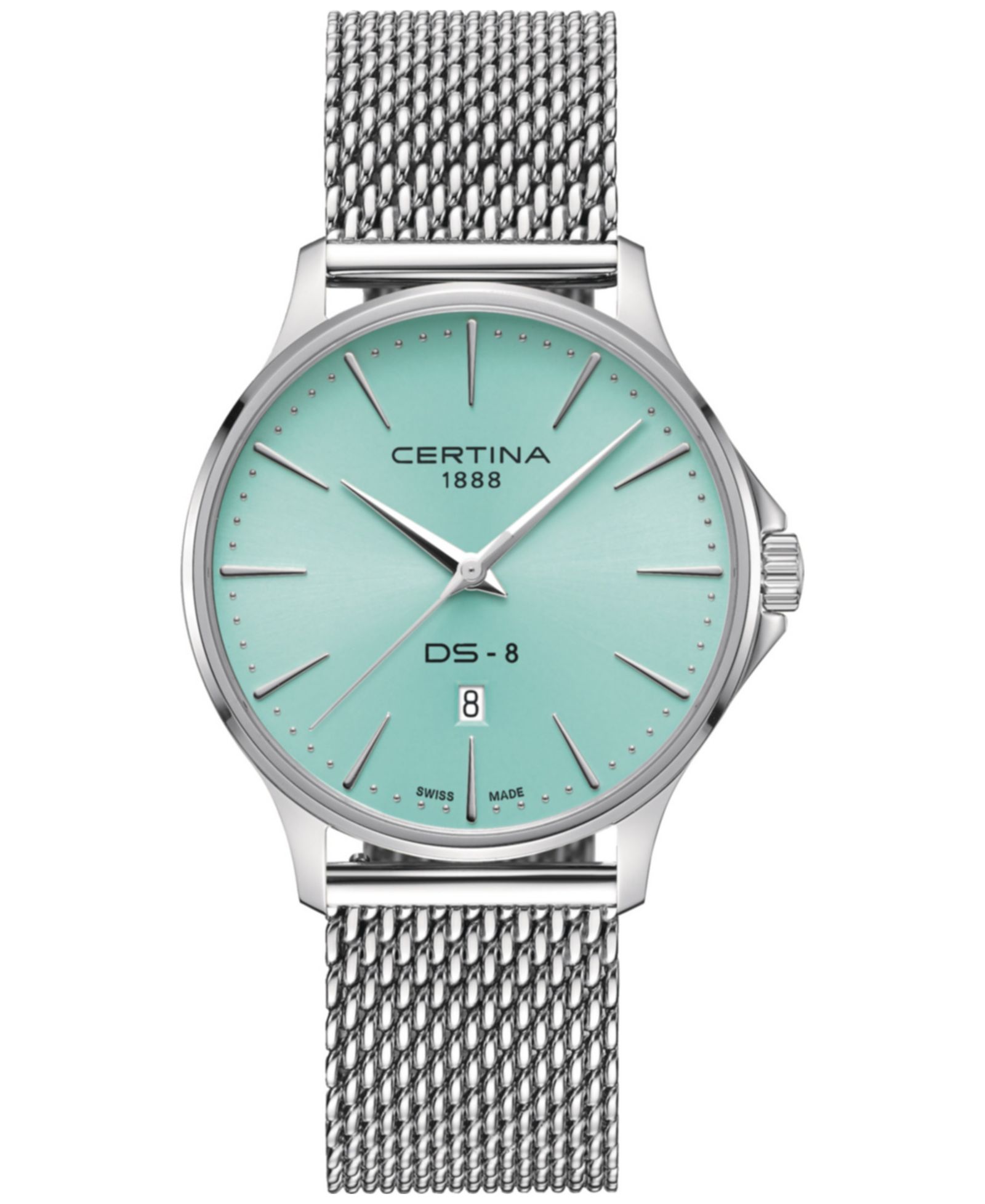 Certina Men's Swiss DS-8 Stainless Steel Mesh Bracelet Watch 40mm